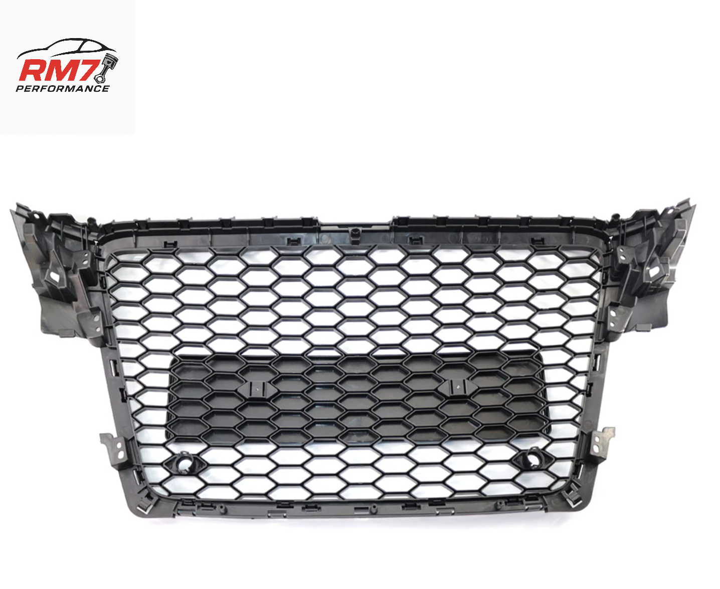 Frontstoßstange Wabengrill für Audi A4 B8 8T/S4 (2008–2012) – RS4-Look, glänzend schwarz, Tuning-Kühlergrill