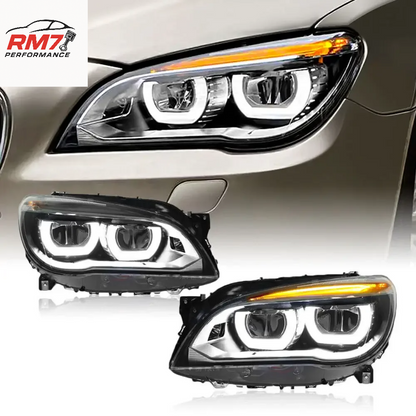 LED Scheinwerfer-Set für BMW 7er F01/F02/F03 (2009–2015) – Voll-LED mit Projektorlinse & Plug & Play