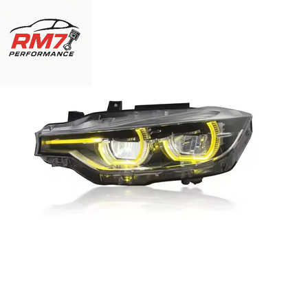 LED Scheinwerfer für BMW 3er F30/F35 (2013–2019) – Plug & Play mit weiß/gelbem Tagfahrlicht & dynamischem Blinker